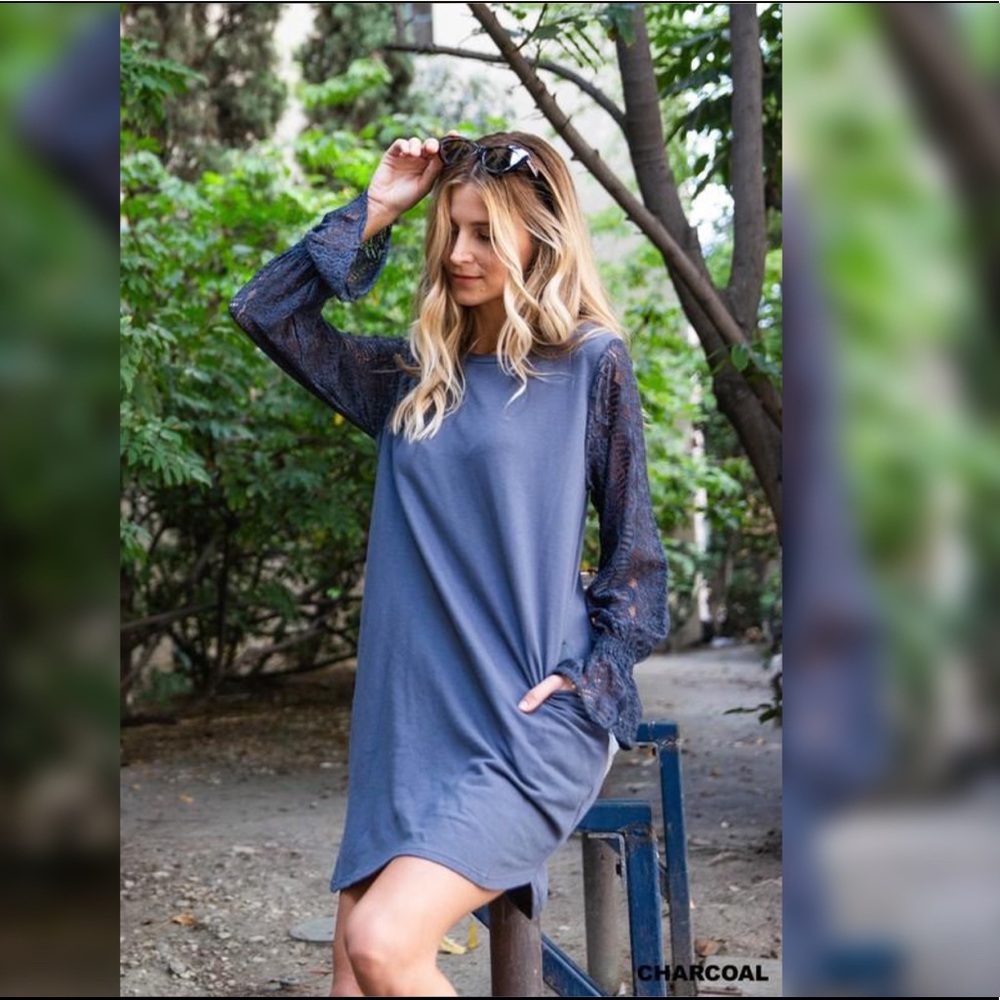 Zoe Lace Sleeve Dress